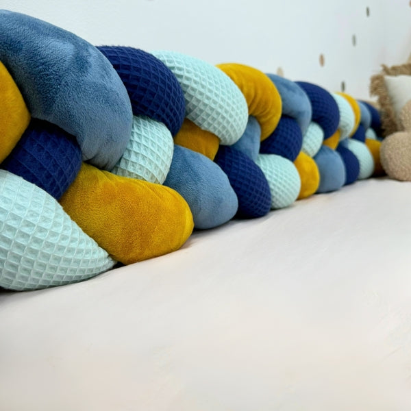 Braided Bed Bumper CORAL - 4 braids