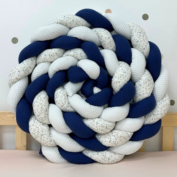 Braided Bed Bumper Bluebell Breeze - 3 braids