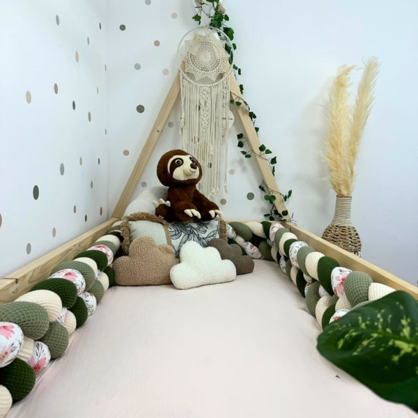 Braided Bed Bumper Mamazonia - 4 braids
