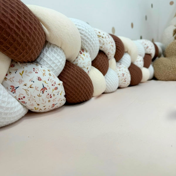 Braided Bed Bumper Winter Wood - 4 braids