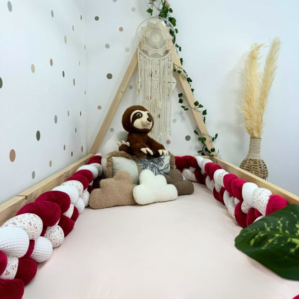 Braided Bed Bumper Little Red Riding Hood  - 4 braids