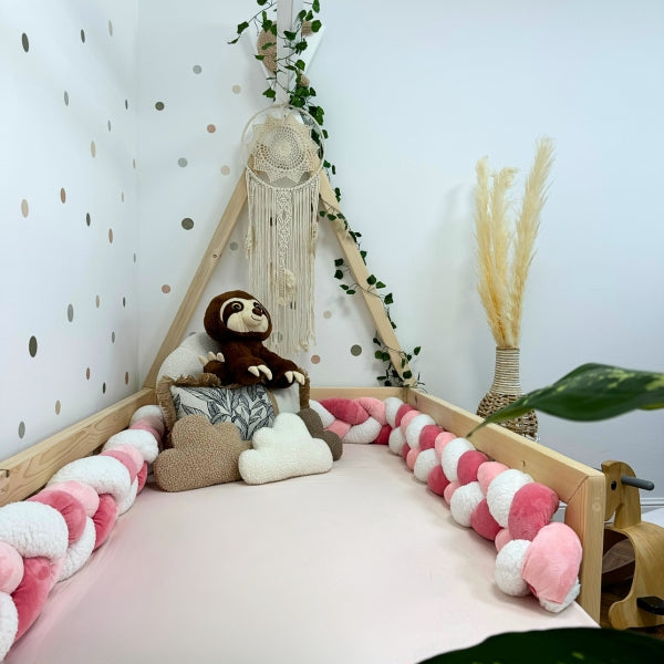 Braided Bed Bumper Barbapapa - 3 braids