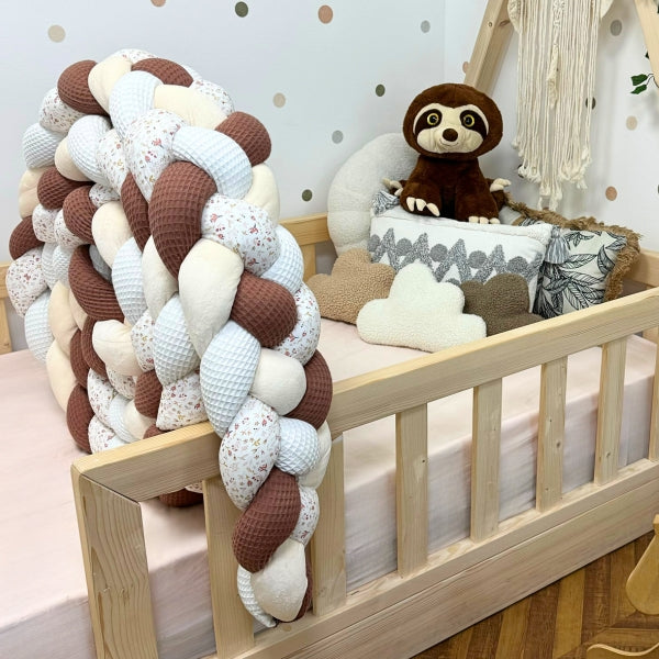 Braided Bed Bumper Winter Wood - 4 braids
