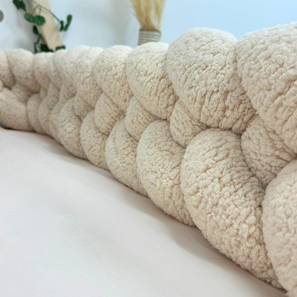 Braided Bed Bumper Teddy Almond - 4 braids