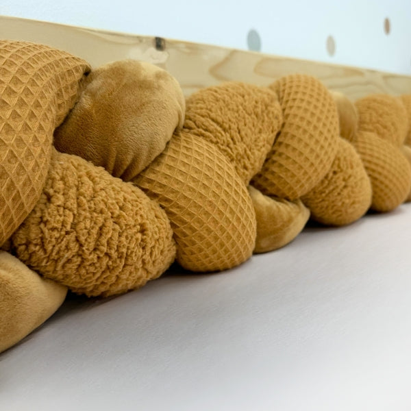 Braided Bed Bumper Camel Cuddle - 3 braids