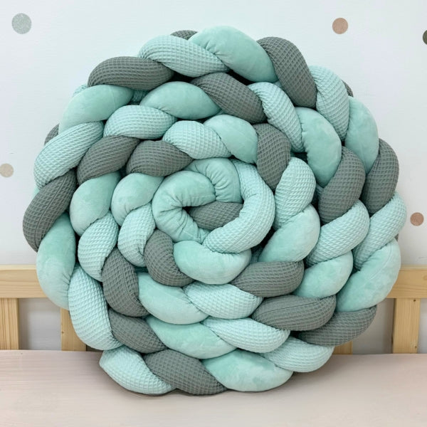 Braided Bed Bumper Ocean Breeze - 3 braids