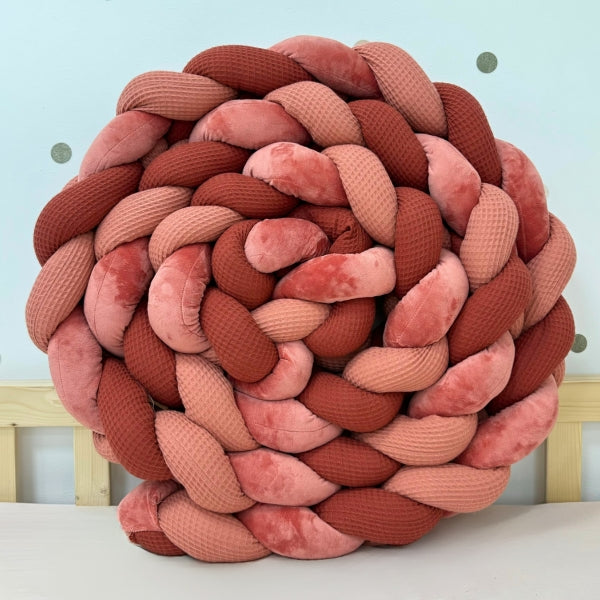 Braided Bed Bumper Terracotta Dream - 3 braids