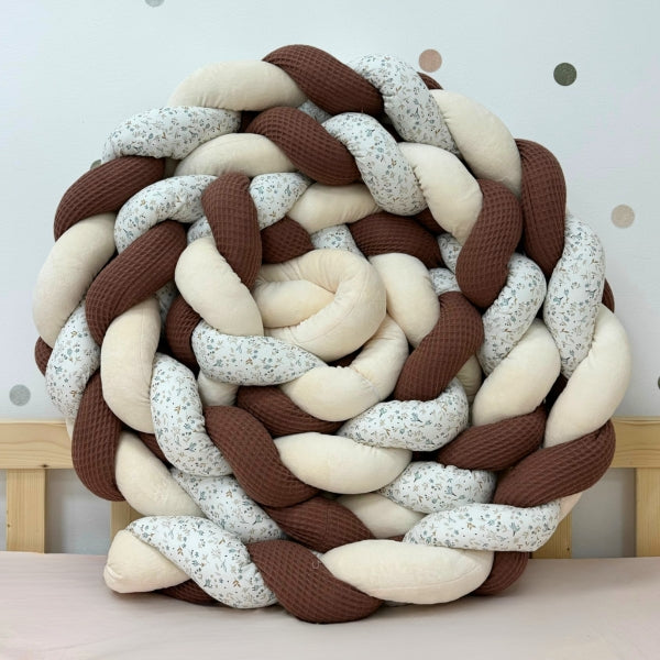 Braided Bed Bumper Winter Wood - 3 braids