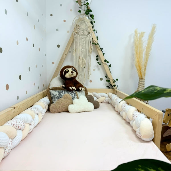 Braided Bed Bumper Floral Oasis - 3 braids