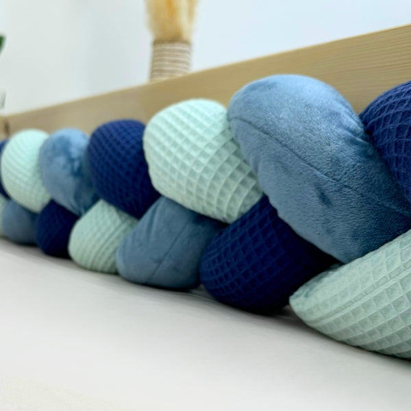 Braided Bed Bumper Coral Reef - 3 braids