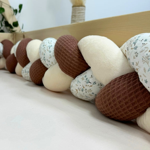 Braided Bed Bumper Winter Wood - 3 braids